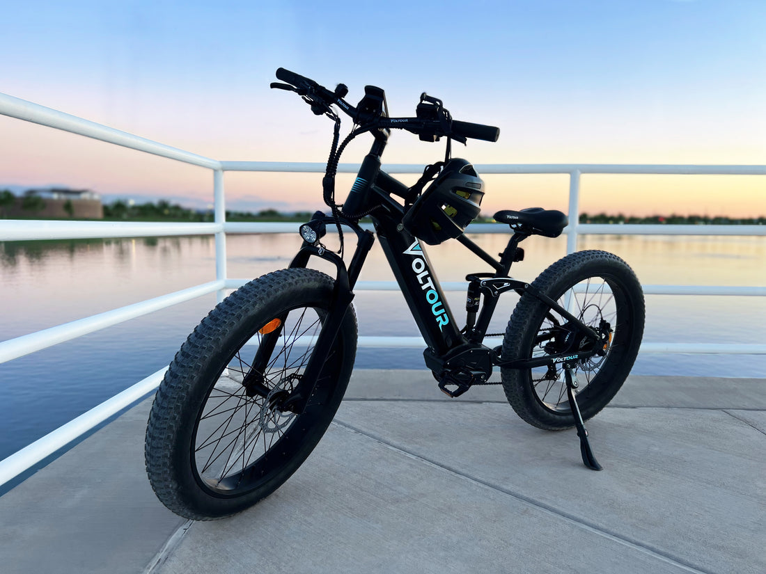 black voltour mountain ebike