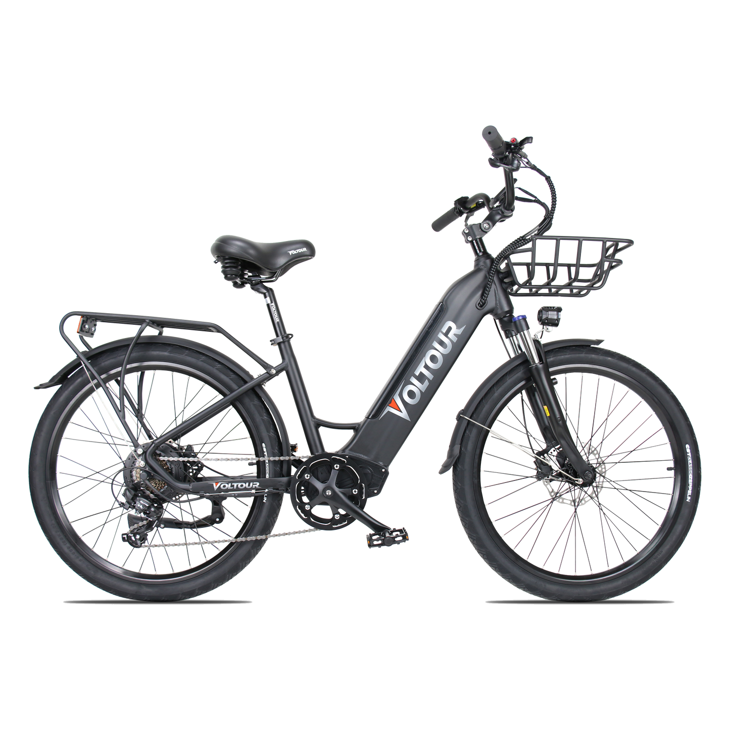 Electric City Bike w/ Stepthru Frame - Jet