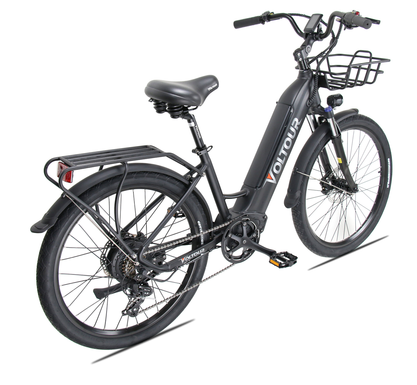 Electric City Bike w/ Stepthru Frame - Jet