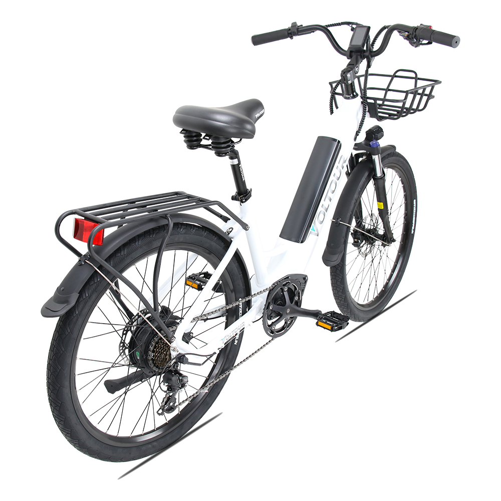 Electric City Bike w/ Stepthru Frame - Jet