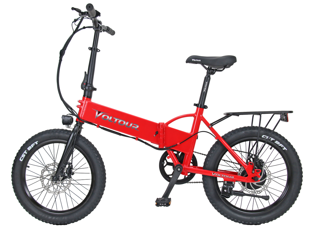 Foldable Electric Bike with Step Over Frame 300 Watt Motor Voltour
