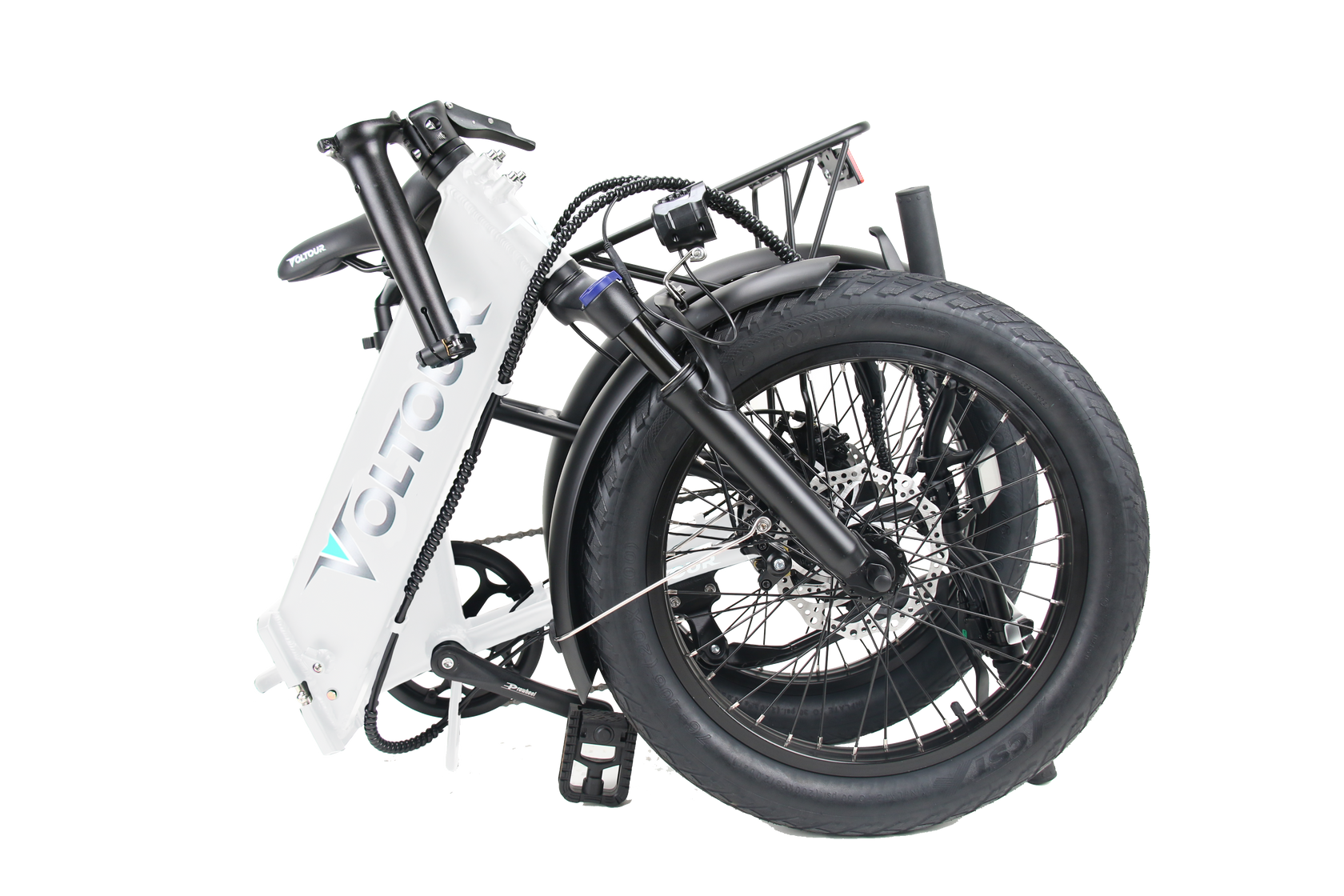Foldable Electric Bike with StepThru Frame 500 Watt Motor Voltour Bikes