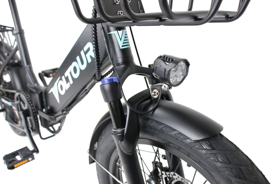 Foldable Electric Bike with StepThru Frame 500 Watt Motor Voltour