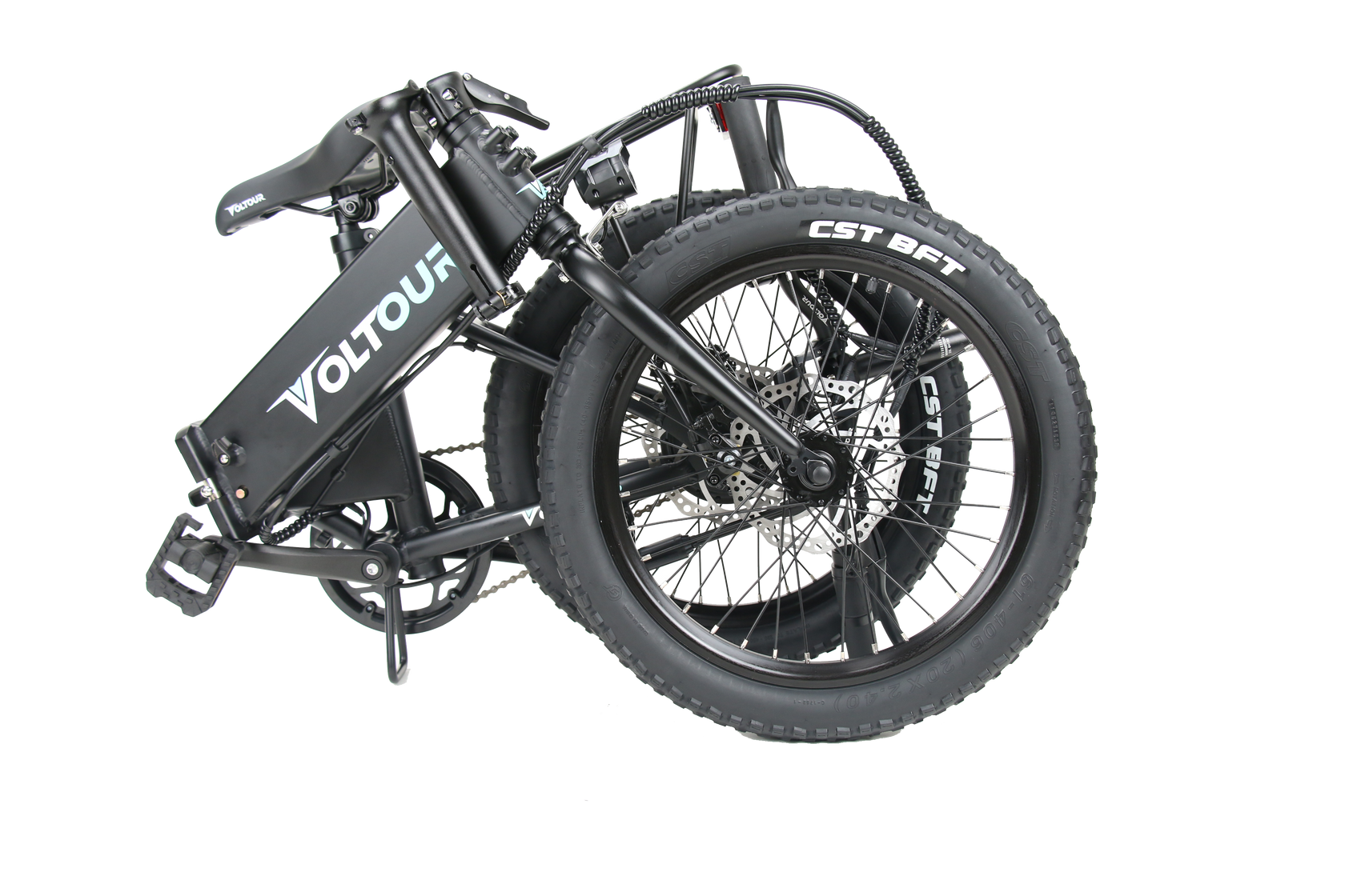 Foldable Electric Bike with Step Over Frame 300 Watt Motor Voltour