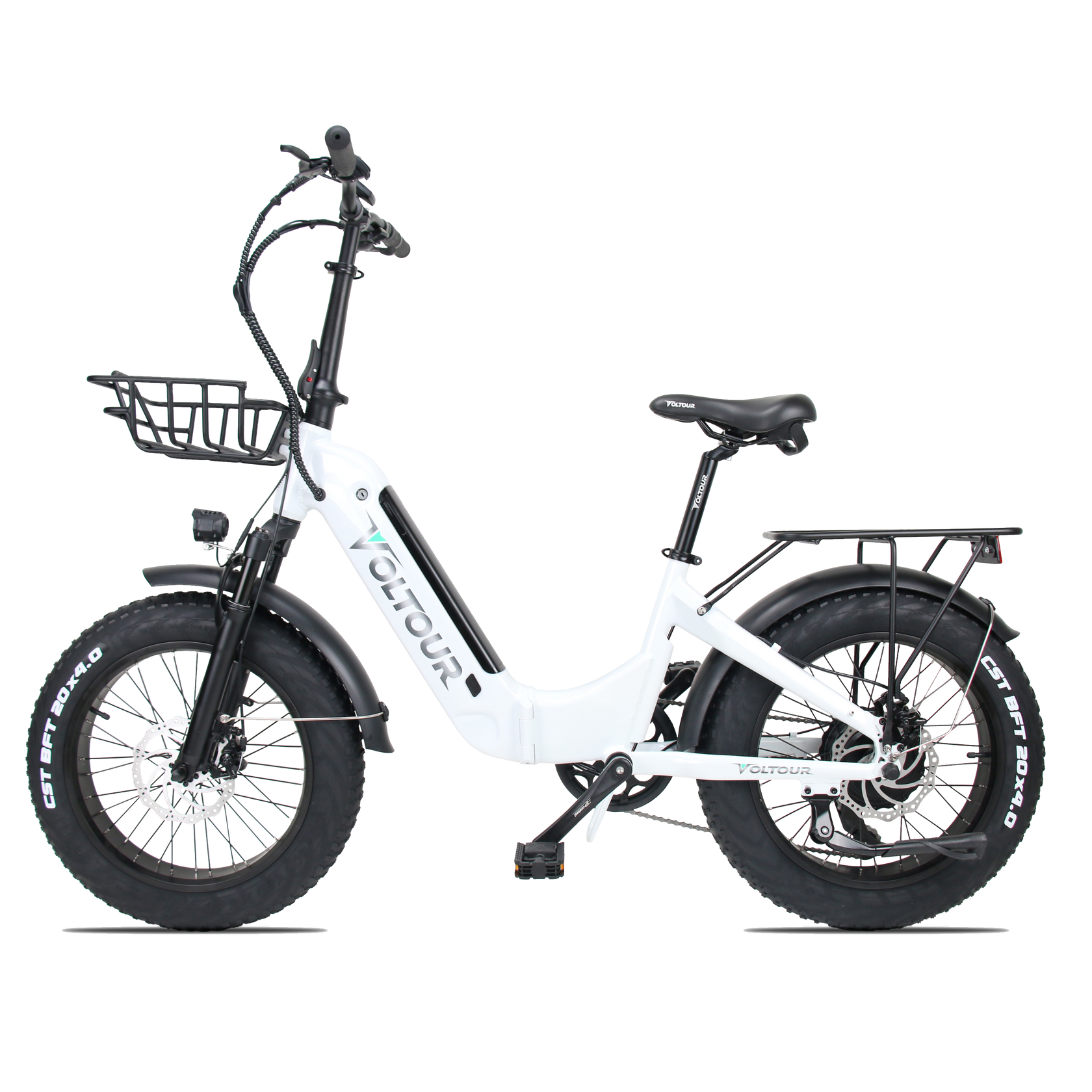 Foldable Electric Bike with 750 Watt Motor Stepthru Voltour Bikes
