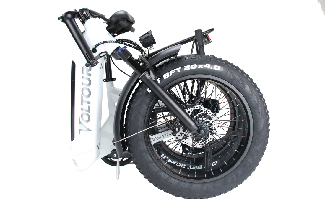 Foldable Electric Bike with 750 Watt Motor | Stepthru – Voltour Bikes