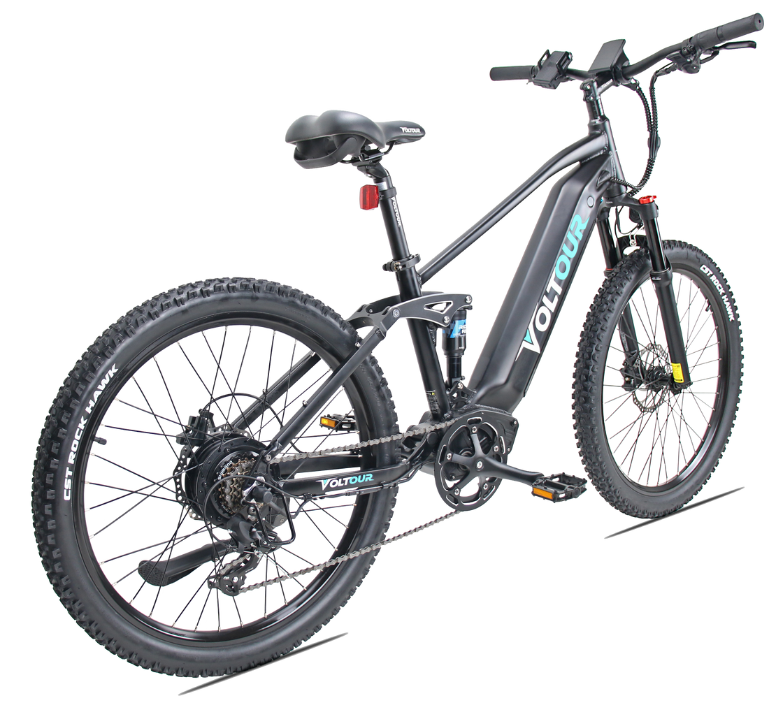 Mountain Electric Bike with 500Watt Motor Dual Suspension Voltour